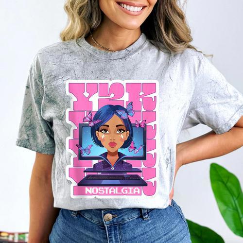 Y2K Nostalgia Retro Aesthetic Trendy Vintage Comfort Color Blast T-Shirt - Figerry