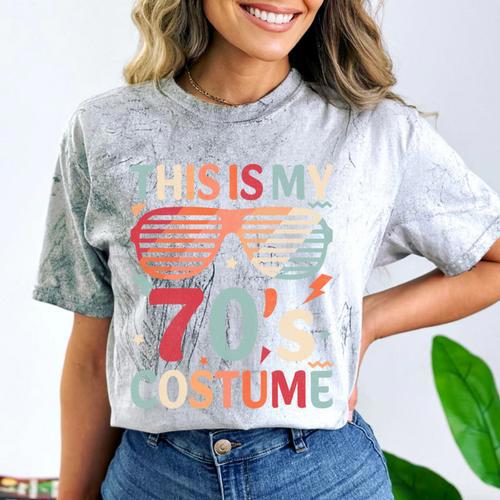 This Is My 70s Costume Vintage Style Nostalgia 1970s Retro Comfort Color Blast T-Shirt - Figerry
