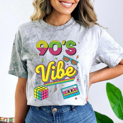 90s Nostalgia Retro Apparel 90'S Vibe Retro Comfort Color Blast T-Shirt - Figerry