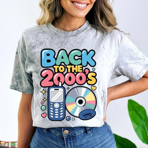 Back To The 2000s Retro Nostalgia Premium Tri-Blend Comfort Color Blast T-Shirt - Figerry