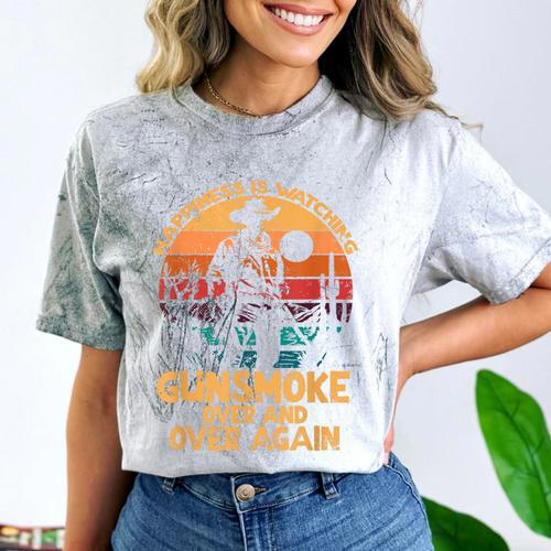 Cowboy Joy Nostalgia Television For Western Lovers Comfort Color Blast T-Shirt - Figerry