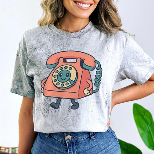 Dial It Back Retro Tech Nostalgia Vintage Premium Tri-Blend Comfort Color Blast T-Shirt - Figerry