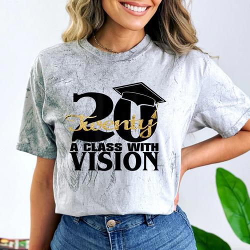 Graduation 2020 A Class With Vision Comfort Color Blast T-Shirt - Best Gift Smart