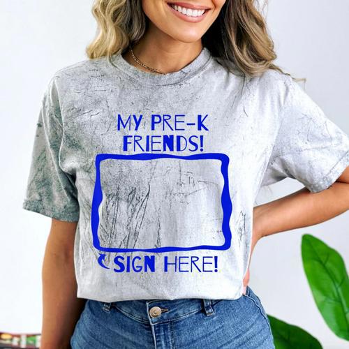 Interactive Preschool Graduation T Shirt Comfort Color Blast T-Shirt - Best Gift Smart