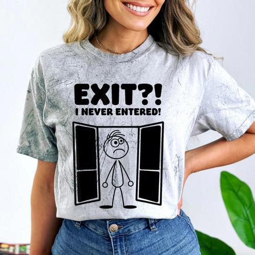 Irony Sarcasm Introvert Dry Humor Cartoon Comic Geek Nerd Comfort Color Blast T-Shirt - Raresse