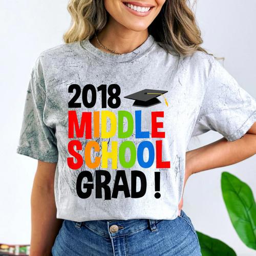 Middle School Graduation Class Of 2018 Shirt Comfort Color Blast T-Shirt - Best Gift Smart
