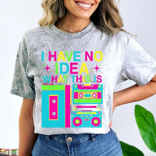 I Have No Idea What This Is Retro 70's 80's 90's Nostalgia Premium Tri-Blend Comfort Color Blast T-Shirt - Figerry
