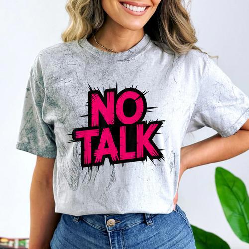 No Small Talk Zone – Introvert Quote Comfort Color Blast T-Shirt - Raresse