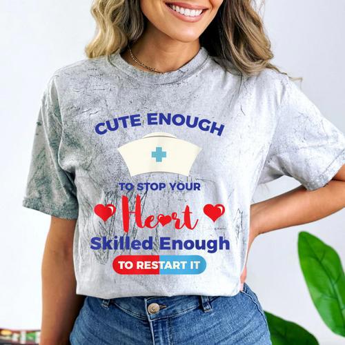 Nurse Tshirt Graduation Nursing School Birthday Comfort Color Blast T-Shirt - Best Gift Smart
