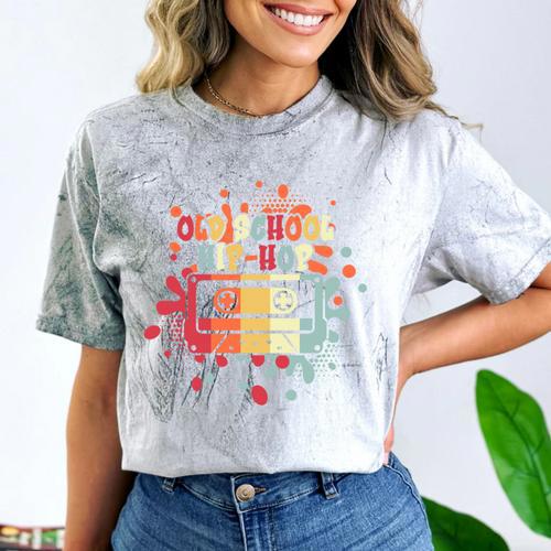 Old-School Hip Hop 80's 90's Style Music Cassette Nostalgia Comfort Color Blast T-Shirt - Figerry