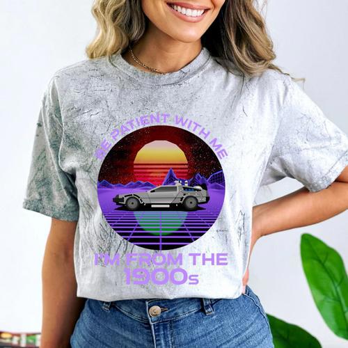 Be Patient With Me I'm From The 1900s Synthwave Comfort Color Blast T-Shirt - Figerry