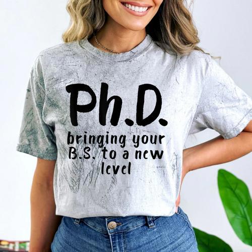 Phd Shirt Bs Doctorate Graduation Doctoral Comfort Color Blast T-Shirt - Best Gift Smart