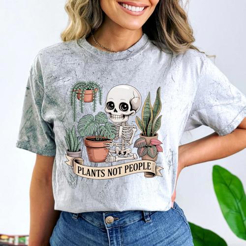 Plant Introvert Gardener Houseplant Botanical Women Men Kids Comfort Color Blast T-Shirt - Raresse