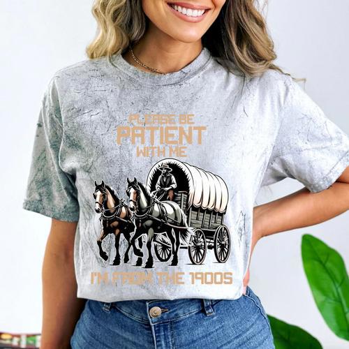 Please Be Patient With Me I'm From The 1900s Men Women Comfort Color Blast T-Shirt - Figerry
