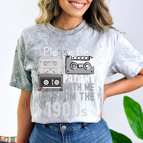 Please Be Patient With Me I'm From The 1900s Retired Fathers Comfort Color Blast T-Shirt - Figerry