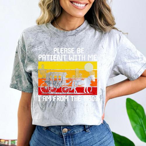 Please Be Patient With Me I'm From The 1900s Vintage Sun Set Premium Comfort Color Blast T-Shirt - Figerry