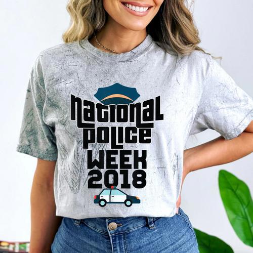 Police Officer National Week T-Shirt Graduation 2018 Comfort Color Blast T-Shirt - Best Gift Smart