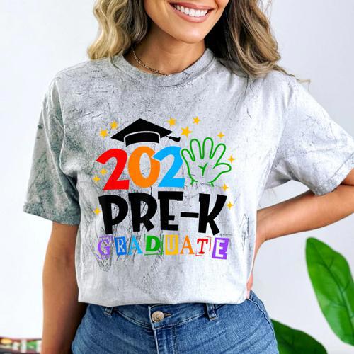 Pre-K Graduate 2025 Preschool Graduation Class Of 2025 Kids Comfort Color Blast T-Shirt - Best Gift Smart