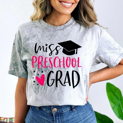 Preschool Graduation Shirt For Girl 2019 Miss Preschool Grad Comfort Color Blast T-Shirt - Best Gift Smart