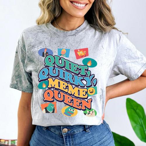 Quiet Quirky Meme Queen Introvert Anti People Meme Lovers Comfort Color Blast T-Shirt - Raresse