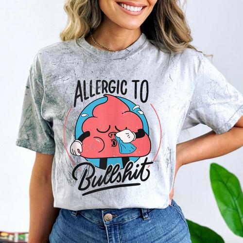 Retro Toon Introvert Sarcasm Anti-Social Nihilism Comfort Color Blast T-Shirt - Raresse