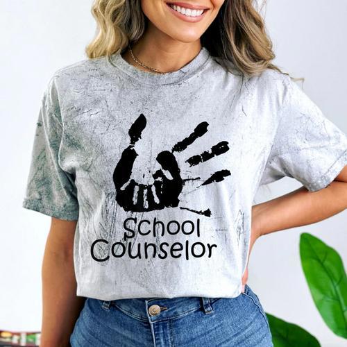 School Counselor t Shirt School Teacher Graduation Idea Comfort Color Blast T-Shirt - Best Gift Smart
