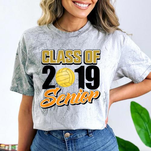Senior Class Of 2019 Tshirt Graduation School Volleyball Comfort Color Blast T-Shirt - Best Gift Smart