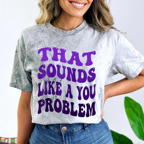That Sounds Like A You Problem Groovy Introvert Raglan Baseball Tee Comfort Color Blast T-Shirt - Raresse