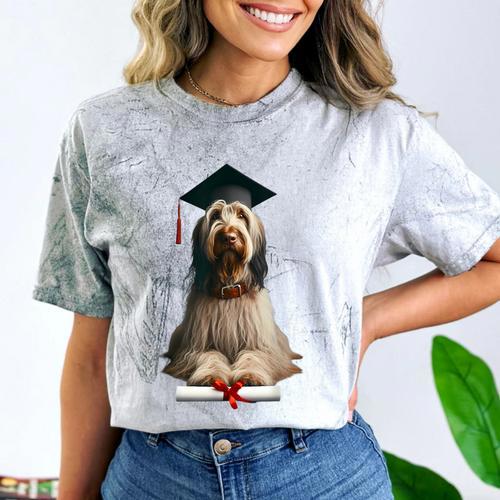 Spinone Italiano Dog Graduation Cap School Graduate Owner Men Women Kids Comfort Color Blast T-Shirt - Best Gift Smart