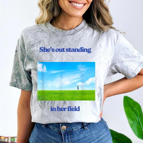Out Standing In Her Field Graduation Tee Comfort Color Blast T-Shirt - Best Gift Smart