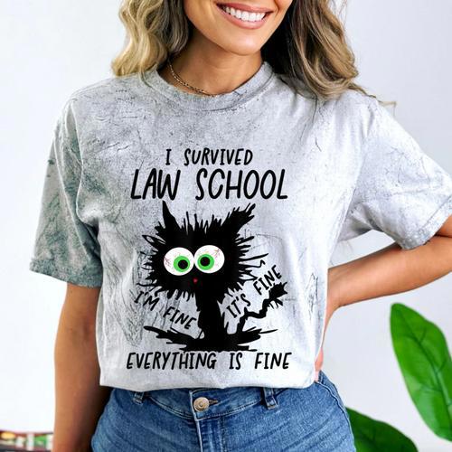 I Survived Law School Graduation 2025 2026 Comfort Color Blast T-Shirt - Best Gift Smart