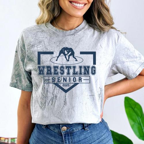Wrestling Senior Night Wrestling Senior 2025 Graduation 66 Comfort Color Blast T-Shirt - Best Gift Smart