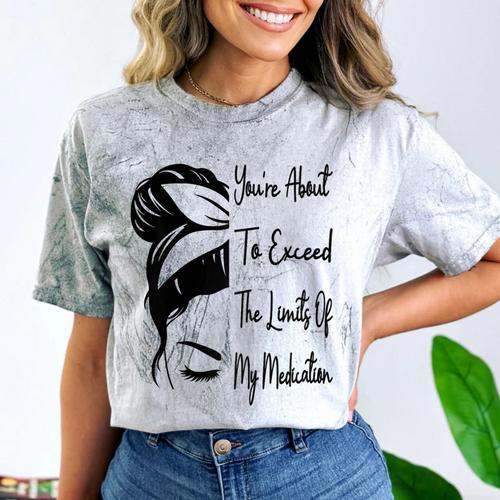 You'Re About To Exceed The Limits Of My Medication Introvert Raglan Baseball Tee Comfort Color Blast T-Shirt - Raresse