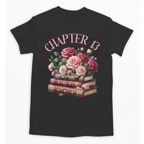 13th Birthday Chapter 13 Birthday Shirt Girls Book Lover Unisex T-Shirt - Bookorys DE