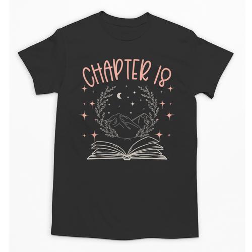 18th Birthday Girls Book Lovers Chapter 18 Its My Birthday Unisex T-Shirt - Bookorys CA