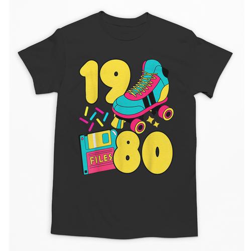 1980 Retro Raised In The 80s Old School Nostalgia Vibes Unisex T-Shirt - Figerry