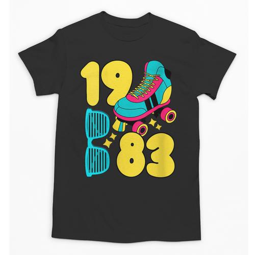 1983 Retro Raised In The 80s Old School Nostalgia Vibes Unisex T-Shirt - Figerry