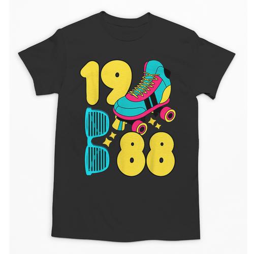 1988 Retro Raised In The 80s Old School Nostalgia Vibes Unisex T-Shirt - Figerry