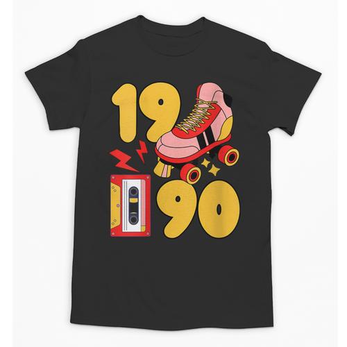1990 Retro Raised On 90s Music Old School Nostalgia Punk Unisex T-Shirt - Figerry