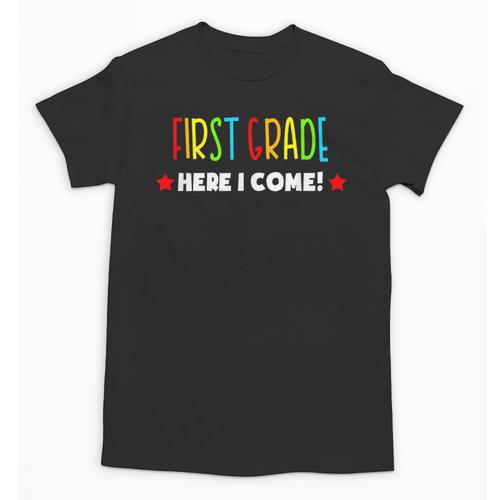1st Grade Here I Come Kids Kindergarten Graduation Shirt Unisex T-Shirt - Best Gift Smart