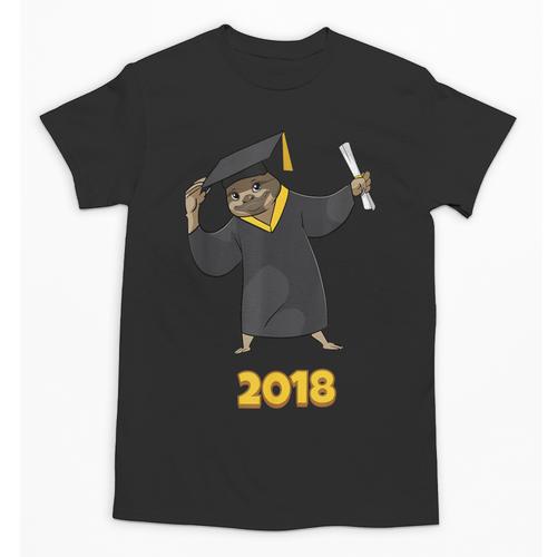 2018 Graduation Shirts Sloth Lovers For Women Teens Unisex T-Shirt - Best Gift Smart