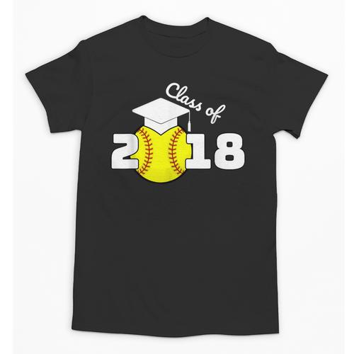2018 Softball Senior Graduation Shirt For Girls Grad Unisex T-Shirt - Best Gift Smart