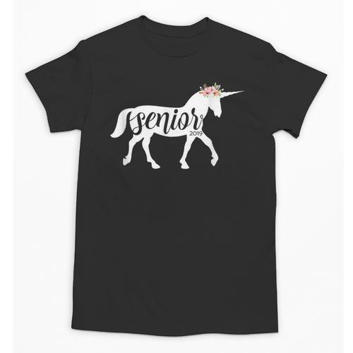 2019 Senior Unicorn Shirt Graduation High School College Unisex T-Shirt - Best Gift Smart