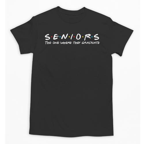 2023 Seniors The One Where They Graduate Graduation Class Unisex T-Shirt - Best Gift Smart