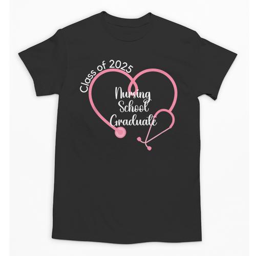 2025 Nursing School Graduate Nurse Graduation Unisex T-Shirt - Best Gift Smart