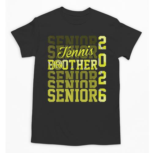 2026 Tennis Senior Brother Graduation Matching Family Unisex T-Shirt - Best Gift Smart