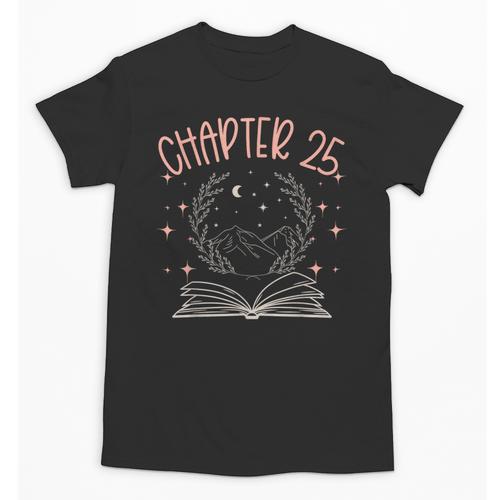 25th Birthday Women Book Lovers Chapter 25 Its My Birthday Unisex T-Shirt - Bookorys DE