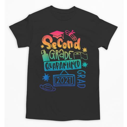 2nd Grade 2021 Graduate Quarantine Second Grade Graduation Unisex T-Shirt - Best Gift Smart