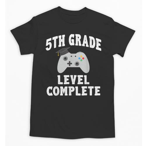 5th Grade Level Complete Gamer Class Of 2025 Graduation Unisex T-Shirt - Best Gift Smart