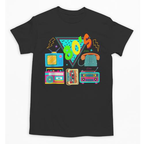 80's Vintage Cassette Tape Nostalgia Mixtape Era 1980s Retro Unisex T-Shirt - Figerry